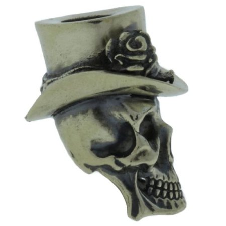 (image for) Dandy Skull In Nickel Silver By Evgeniy Golosov