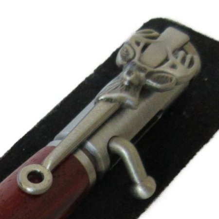 (image for) Deer Hunter Bolt Action Pen in (Padauk) Antique Pewter/Rose Gold