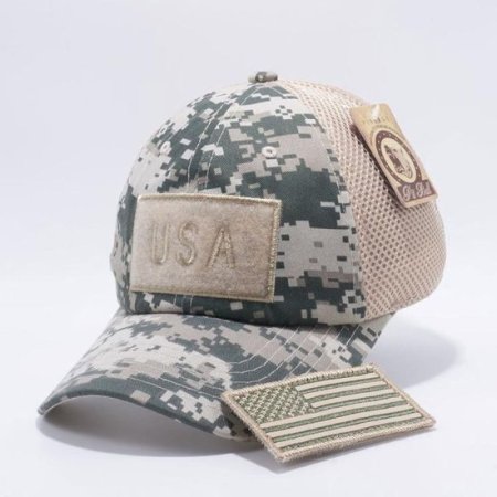 (image for) Digital Camo American Flag Velcro Patch Hat 