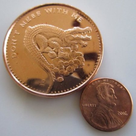 (image for) Don't Mess With Me 1 oz .999 Pure Copper Round