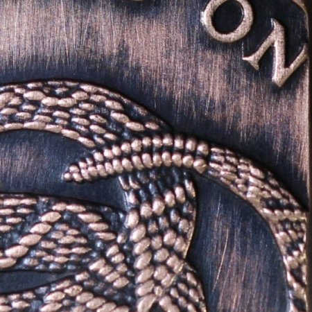 (image for) Don't Tread On Me Copper Dog Tag Necklace