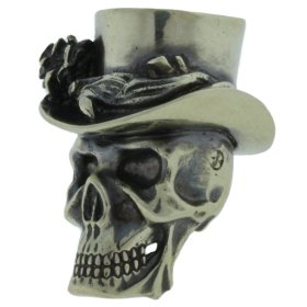 Dandy Skull In Nickel Silver By Evgeniy Golosov