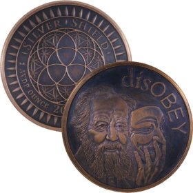 disOBEY Solzhenitsyn #29 (2017 Silver Shield Mini Mintage) 1 oz .999 Pure Copper Round (Black Patina)