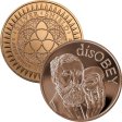 (image for) disOBEY Thoreau #25 (2017 Silver Shield Mini Mintage) 1 oz .999 Pure Copper Round