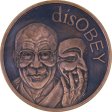 (image for) disOBEY Dalai Lama #36 (2017 Silver Shield Mini Mintage) 1 oz .999 Pure Copper Round (Black Patina) 