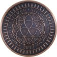 (image for) disOBEY Lennon #34 (2017 Silver Shield Mini Mintage) 1 oz .999 Pure Copper Round (Black Patina)