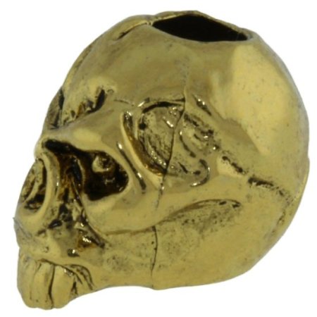 (image for) Emerson Skull Bead in 18K Antique Gold Finish by Schmuckatelli Co.