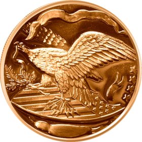 Eagle & Shield (SilverTowne Mint) 1 oz .999 Pure Copper Round