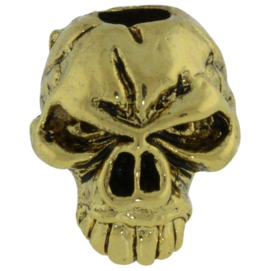 (image for) Emerson Skull Bead in 18K Antique Gold Finish by Schmuckatelli Co.