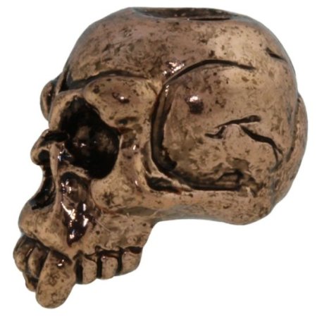 (image for) Fang Skull Bead in Antique Copper Finish by Schmuckatelli Co.