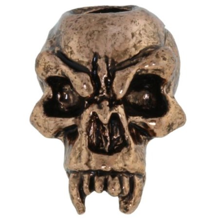(image for) Fang Skull Bead in Antique Copper Finish by Schmuckatelli Co.