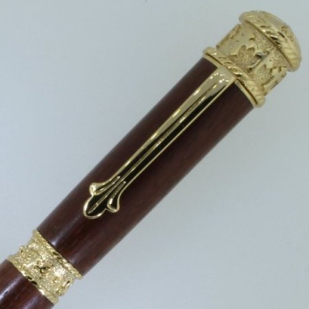 (image for) Faith, Hope, and Love Twist Pen in (Cocobolo Rosewood) 24K Gold