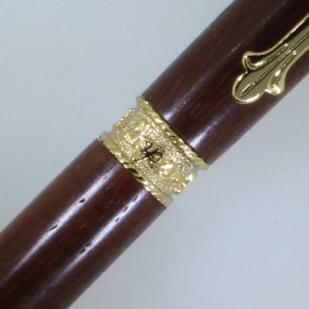 (image for) Faith, Hope, and Love Twist Pen in (Cocobolo Rosewood) 24K Gold