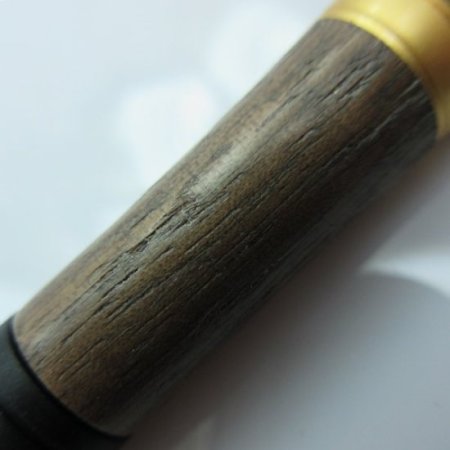 (image for) Funline Comfort Grip Pen in (Black Walnut) Satin Gold