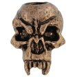 (image for) Fang Skull Bead in Antique Copper Finish by Schmuckatelli Co.