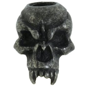 Fang Skull Bead in Black Oxide Finish by Schmuckatelli Co.