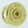 (image for) .303 Caliber Bullet Casing Bead In Brass With Brass Primer By Bullet Bangles