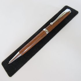Funline Twist Pen in (East Indian Rosewood) Chrome