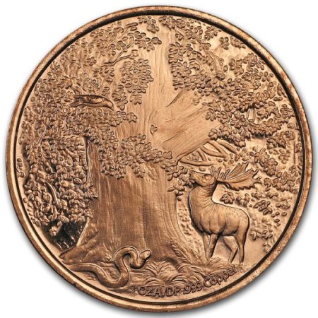 (image for) Garm ~ Hellhound 1 oz .999 Pure Copper Round (4th Design of the Nordic Creatures Series)