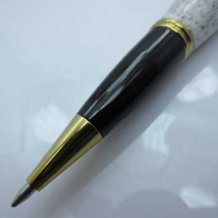 (image for) Gatsby Twist Pen in (White Camo) 24kt Gold