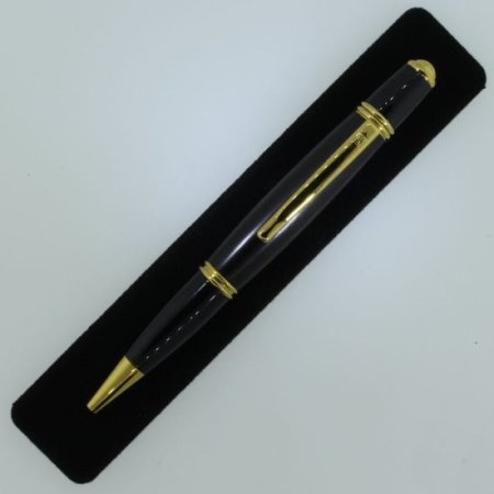 (image for) Gatsby Twist Pen in (Ebony) 24kt Gold