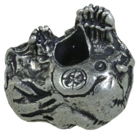 (image for) Gemini Twins Bead in Pewter by Schmuckatelli Co.