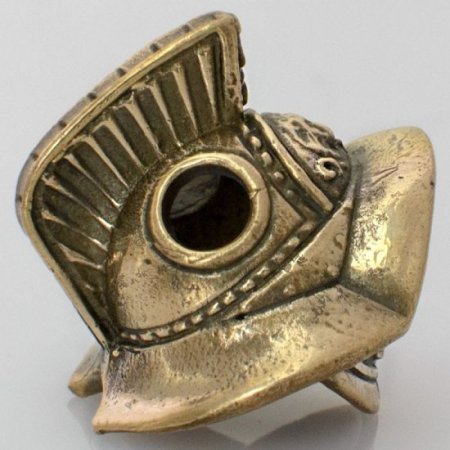 (image for) Gladiator Helmet Bead in Brass by Russki Designs