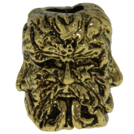 (image for) Green Man Bead in 18K Antique Gold Finish by Schmuckatelli Co.