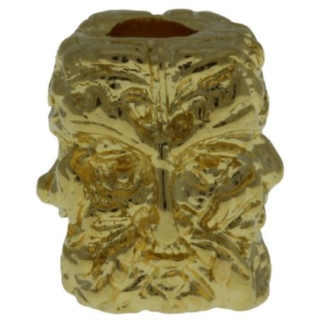 (image for) Green Man Bead in 18K Gold Plated Finish by Schmuckatelli Co.