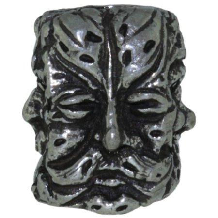 (image for) Green Man Bead in Pewter by Schmuckatelli Co.