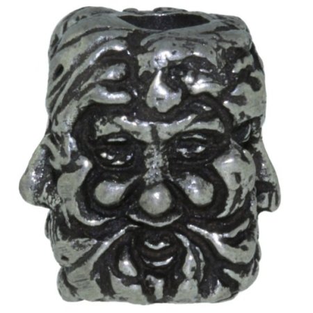 (image for) Green Man Bead in Pewter by Schmuckatelli Co.