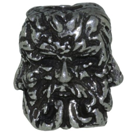 (image for) Green Man Bead in Pewter by Schmuckatelli Co.