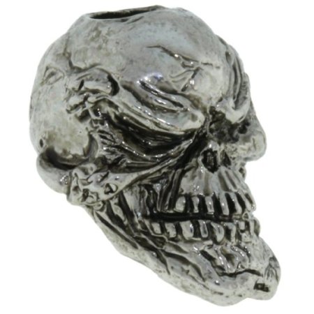 (image for) Grins Skull Bead in Antique Rhodium Finish by Schmuckatelli Co.