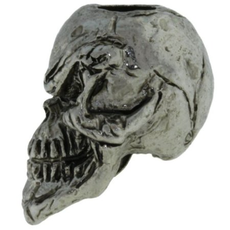 (image for) Grins Skull Bead in Antique Rhodium Finish by Schmuckatelli Co.