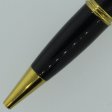 (image for) Gatsby Twist Pen in (Ebony) 24kt Gold