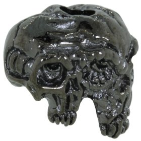 Gemini Twins Bead in Hematite Finish by Schmuckatelli Co.