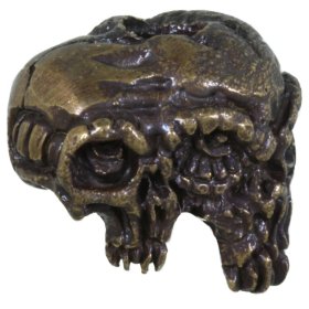 Gemini Twins Bead in Solid Oil Rubbed Bronze by Schmuckatelli Co.