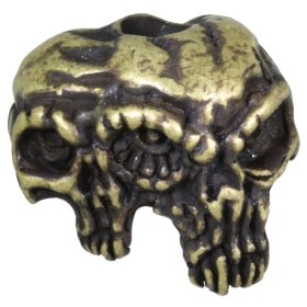 Gemini Twins Bead in Roman Brass Oxide Finish by Schmuckatelli Co.