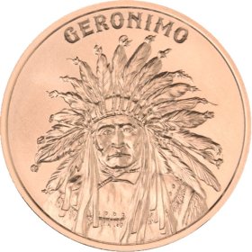 Geronimo (2020 Reverse) 1 oz .999 Pure Copper Round