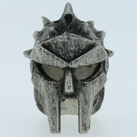 Gladiator Helmet Bead in Pewter by Marco Magallona