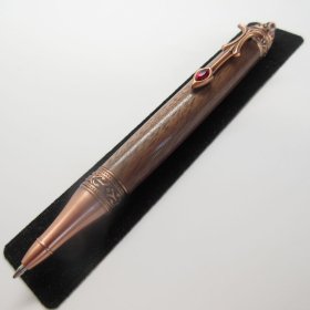 Gothica Twist Pen in (Black Walnut) Antique Copper