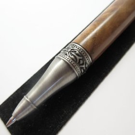 Gothica Twist Pen in (Burl) Antique Pewter