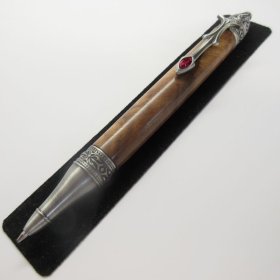 Gothica Twist Pen in (Burl) Antique Pewter