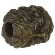 (image for) Green Man Bead in Solid Oil Rubbed Bronze by Schmuckatelli Co.