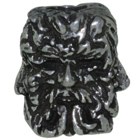 Green Man Bead in Pewter by Schmuckatelli Co.