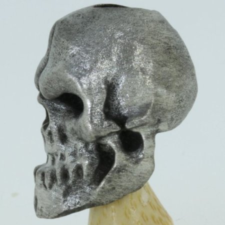 (image for) Happy Skull Bead in Pewter by Marco Magallona