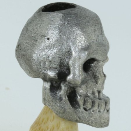 (image for) Happy Skull Bead in Pewter by Marco Magallona