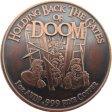 (image for) Holding Back The Gates Of Doom 1 oz .999 Pure Copper Round (Black Patina)