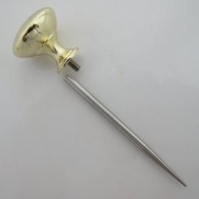 Brass Handle Hybrid 550# Lacing Needle ~ Marlin Spike