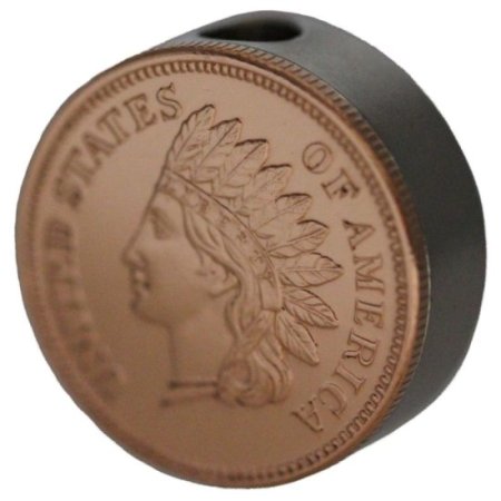 (image for) Indian Head Penny Design (Polished Copper) Stainless Steel Core Lanyard Bead By Barter Wear 